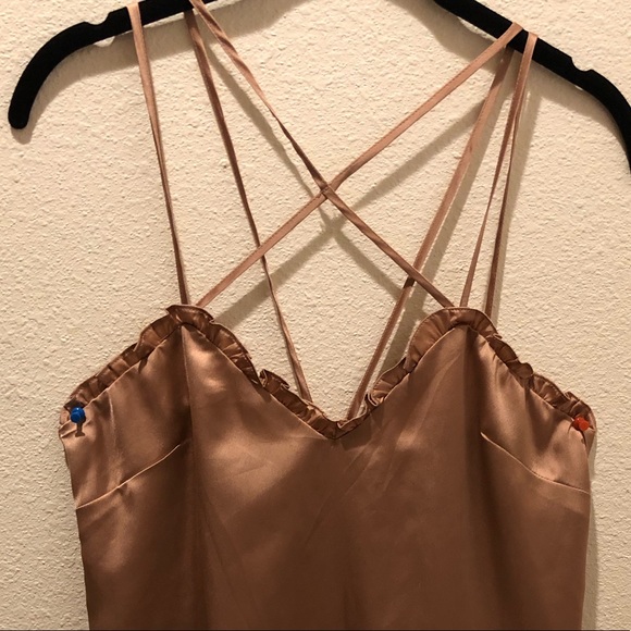 SILKY MINI DRESS - Picture 2 of 3